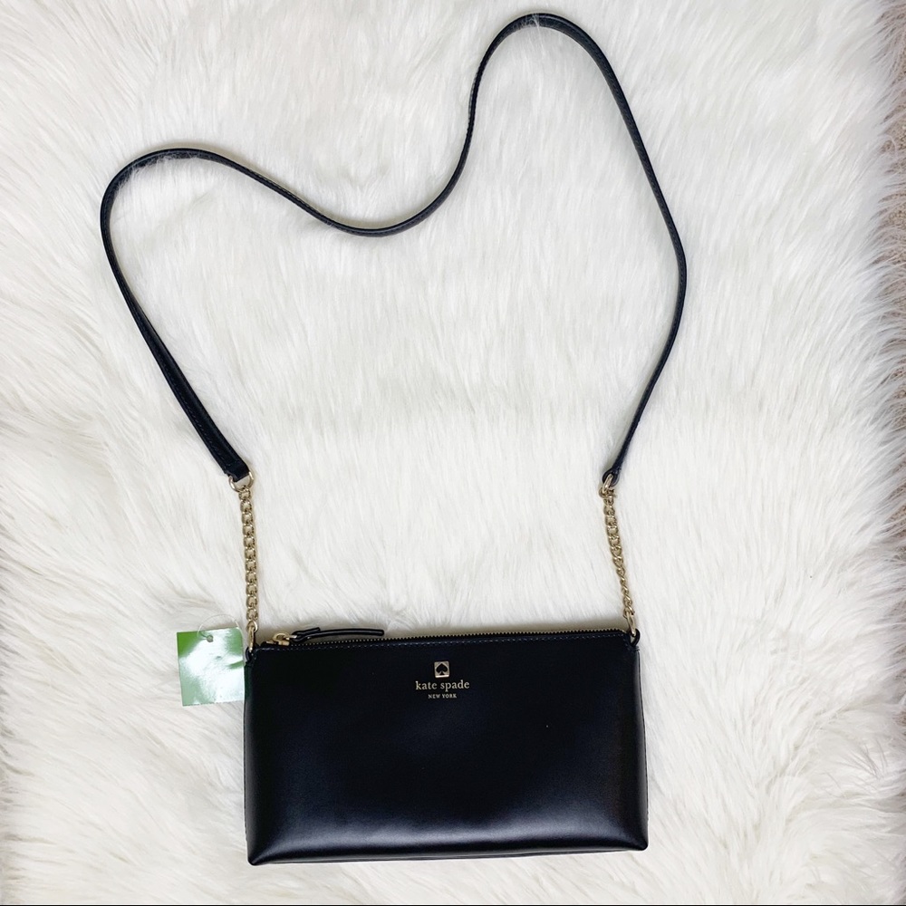 NWT Kate Spade Weller Street Declan Black Leather - Picture 4 of 4